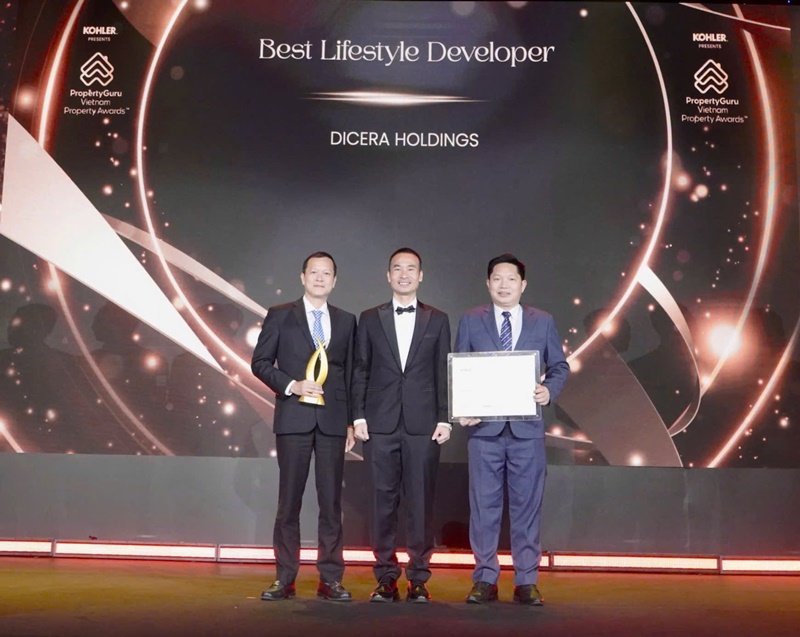 DICERA đoạt 2 giải thưởng danh giá về bất động sản khu vực năm 2026