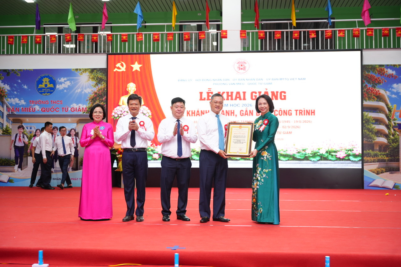 Hà Nội: Khánh thành trường THCS Văn Miếu - Quốc Tử Giám và khai giảng năm học mới
